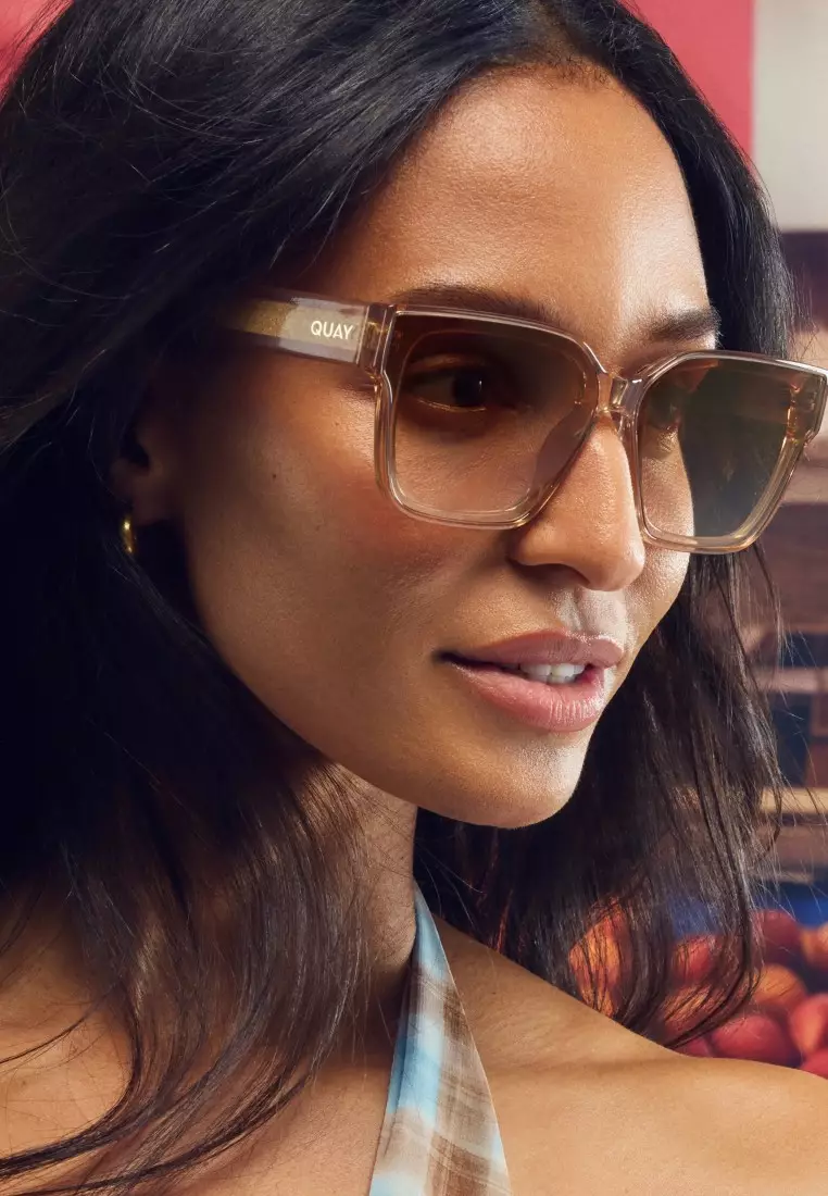 QUAY Drive In Sunglasses - Oat/Sepia