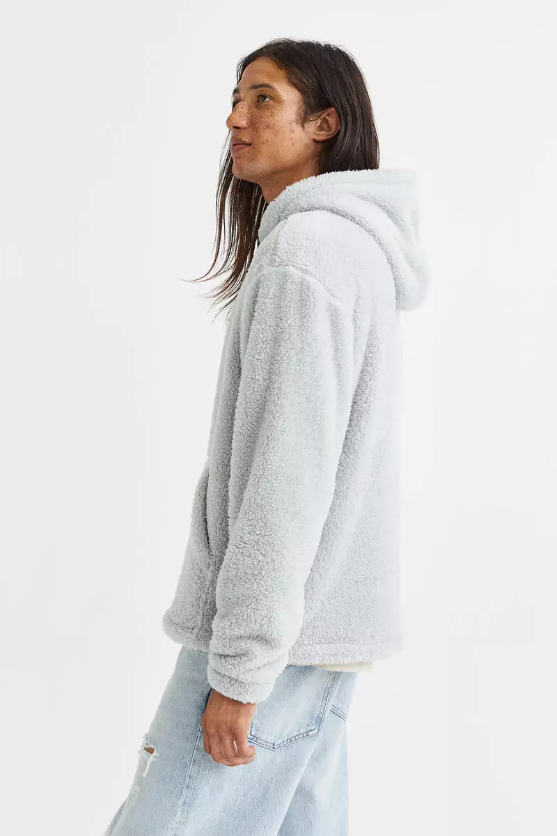 Buy H&M Relaxed Fit Pile hoodie 2024 Online ZALORA