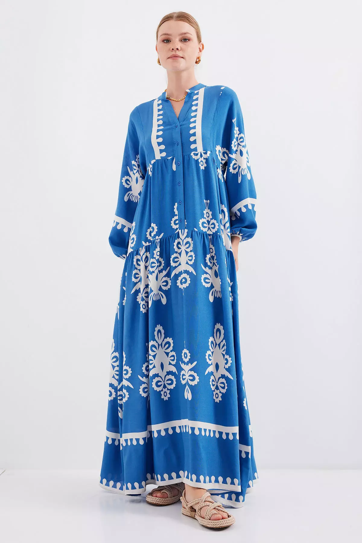 Ethnic Patterned Dress