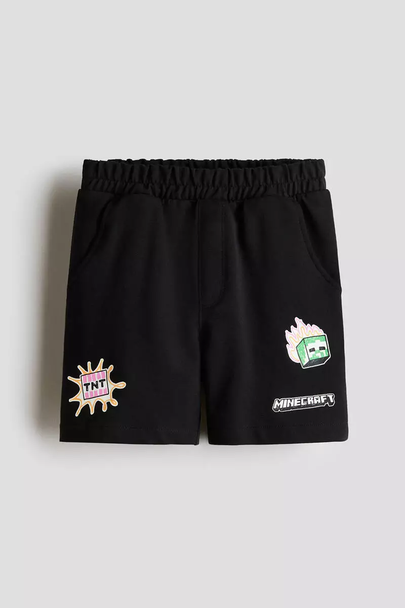 Printed sweatshorts