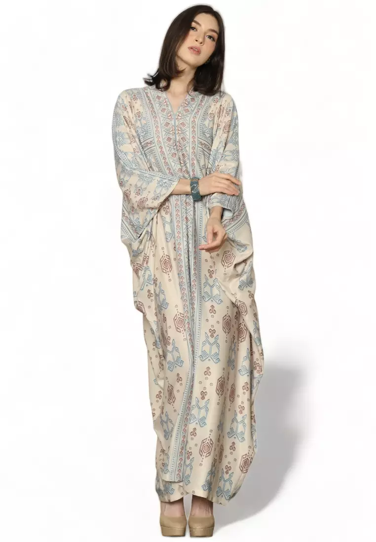 Kanzi Exclusive Long Sleeve Songket Kaftan