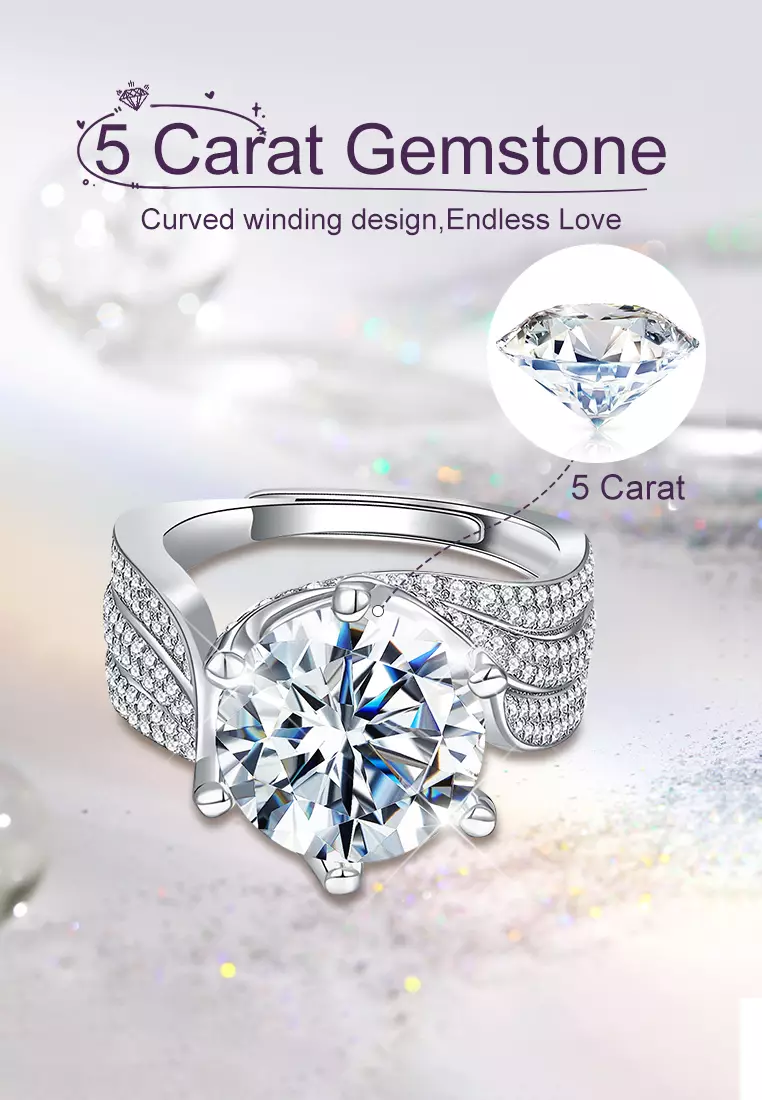 Cincin Wanita Cincin Ring Cewe Gift Adjustable Aksesoris Cewek Perhiasan Pasangan Cewek Wedding Tunangan Gift