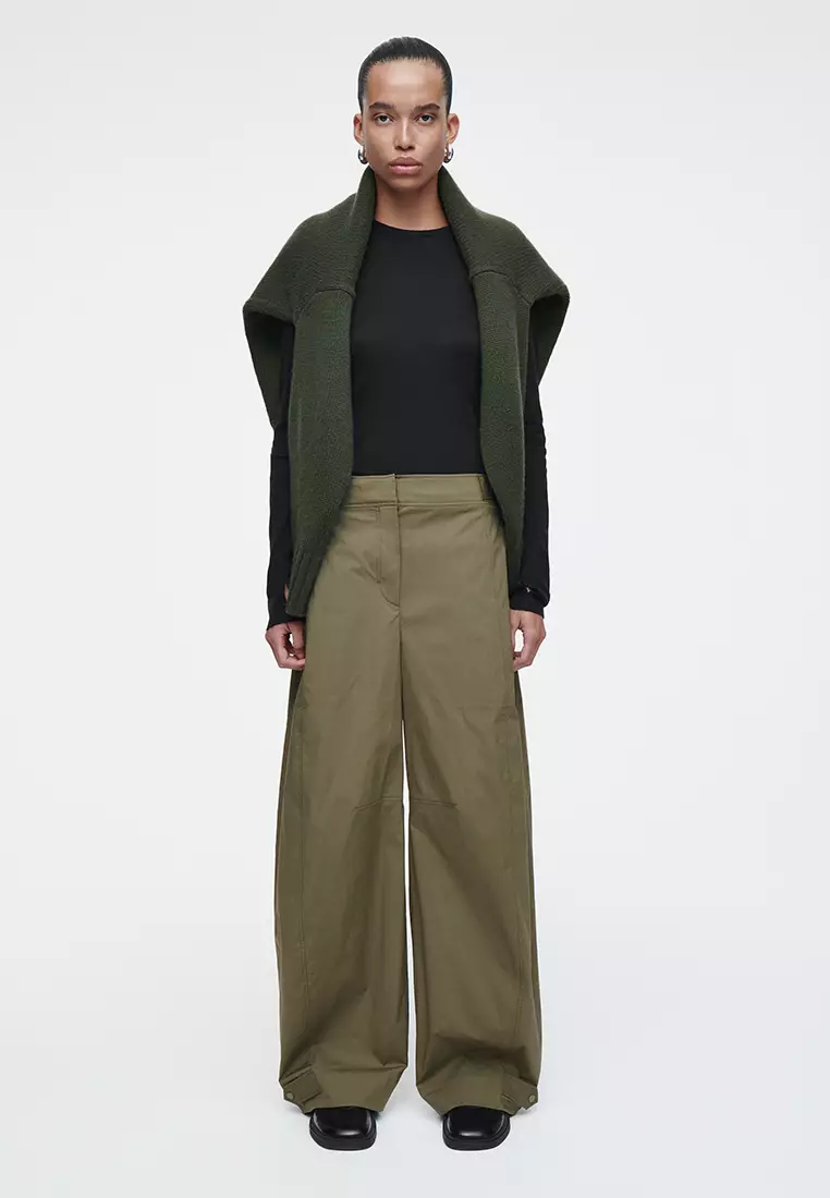 Barrel-Leg Utility Trousers