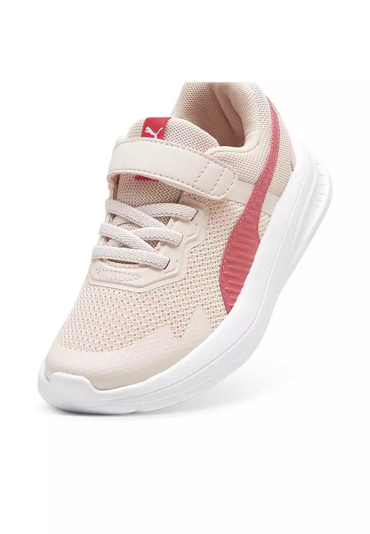 Unisex Evolve Run Mesh Alternative Closure Kids Sneakers (Pink)