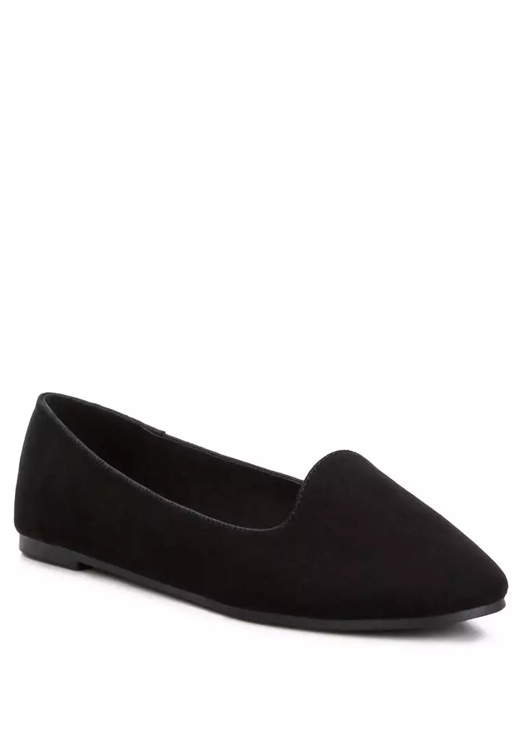 Black Casual Flat Ballerinas