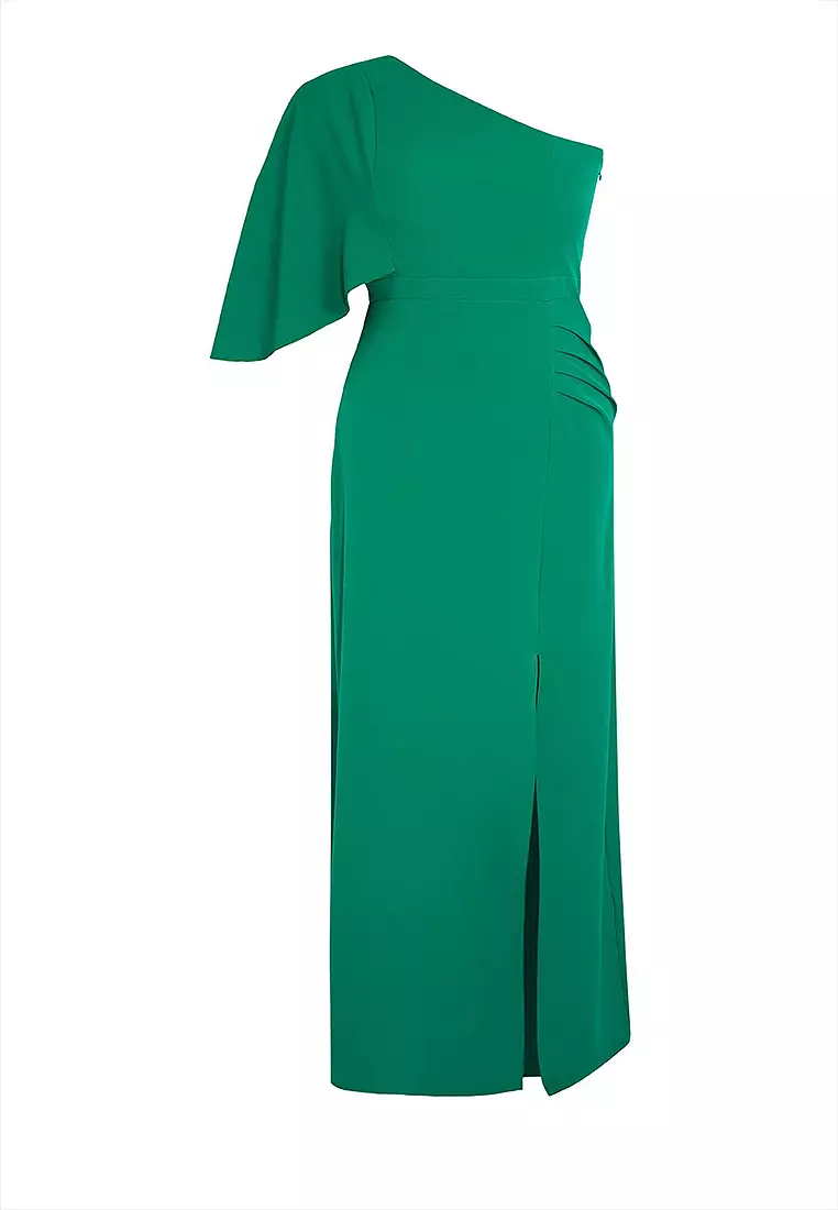 Plus Size Asymmetrical Evening Dress