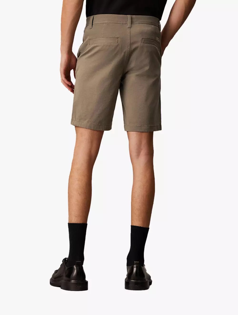 Calvin Klein Jeans - Essential Cotton Lyocell Chino Shorts - Brown - brown