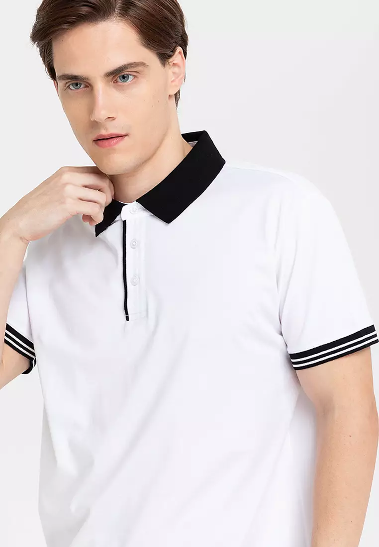 Cvc End on end 3 Button Polo Shirt