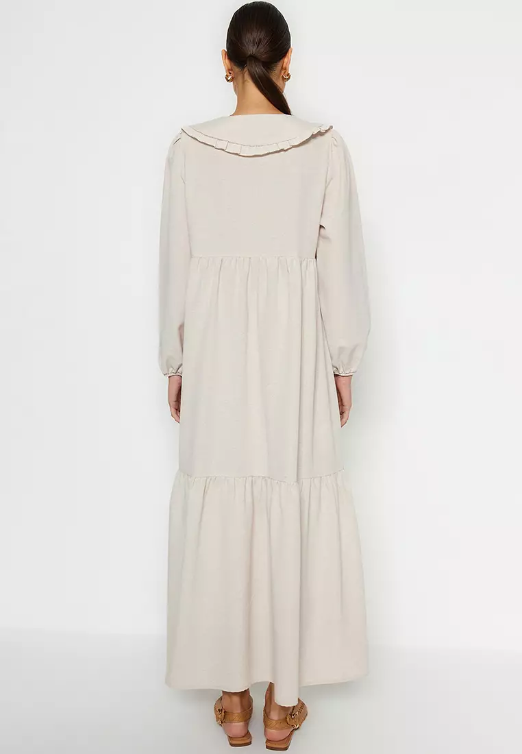 MODEST Tiered Midi Dress