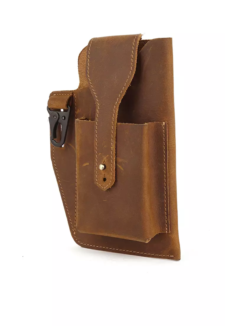 Handmade Leather Waist Pouch QYE6543