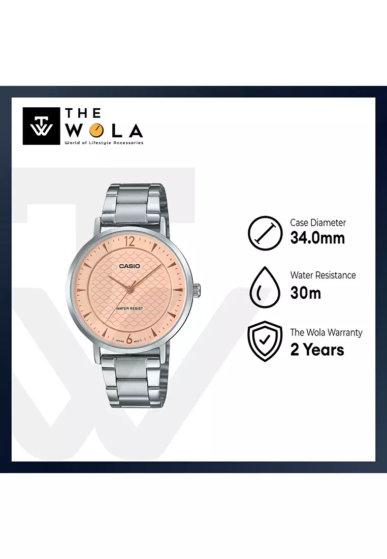 LTP-VT04D-4A Women Analog Watch Silver Stainless Steel Strap