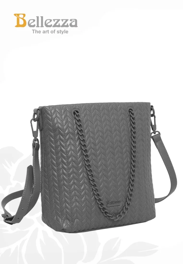 Bellezza Handbag CZ232 Grey