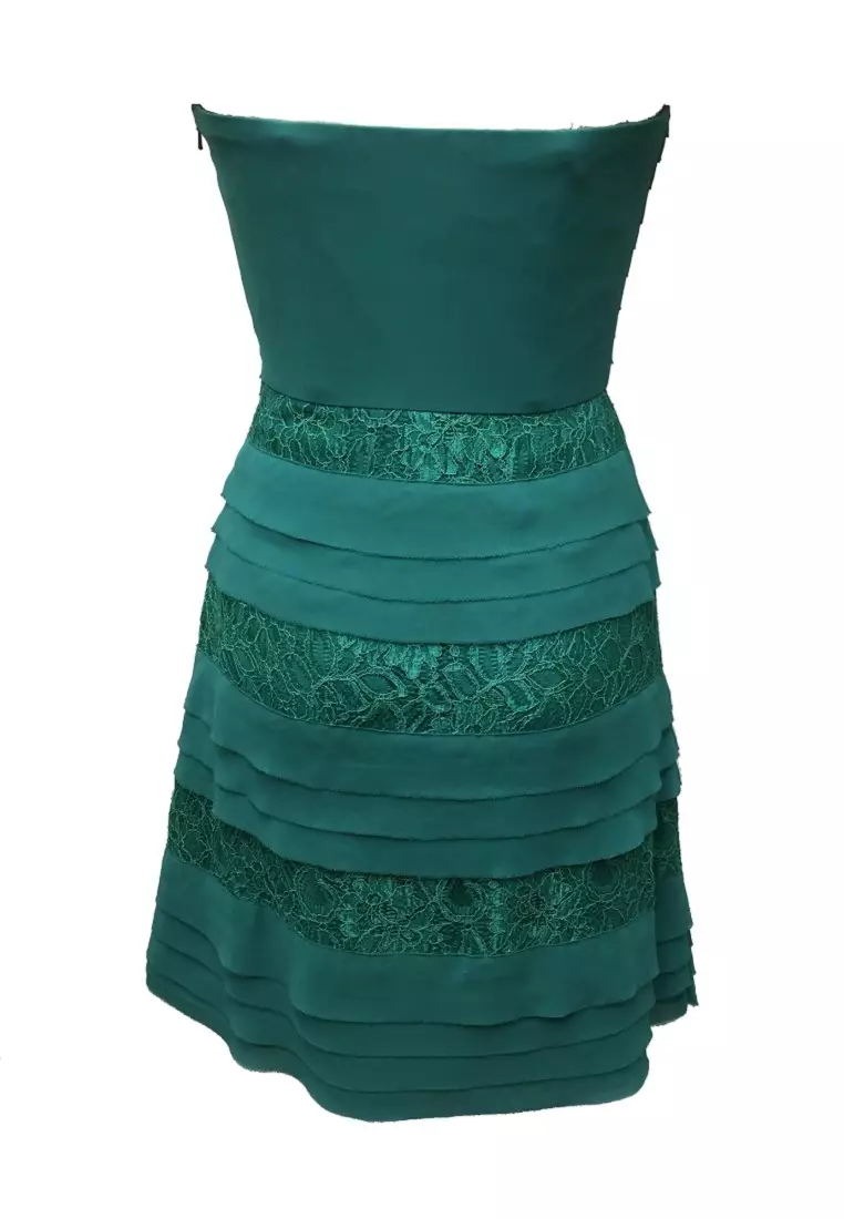 Sweetie Layered Lace Chiffon Draping Cocktail Dress