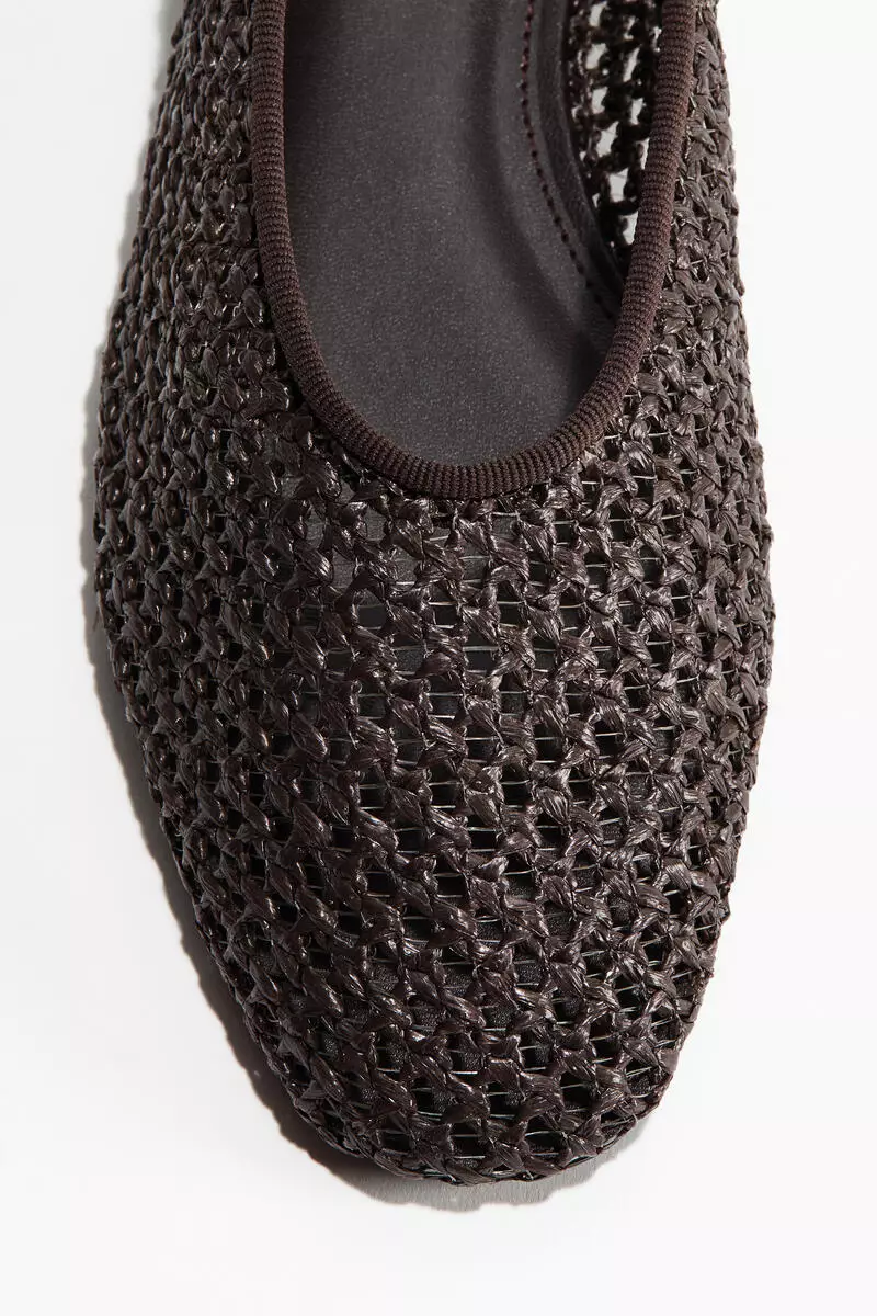 Braided ballet flats