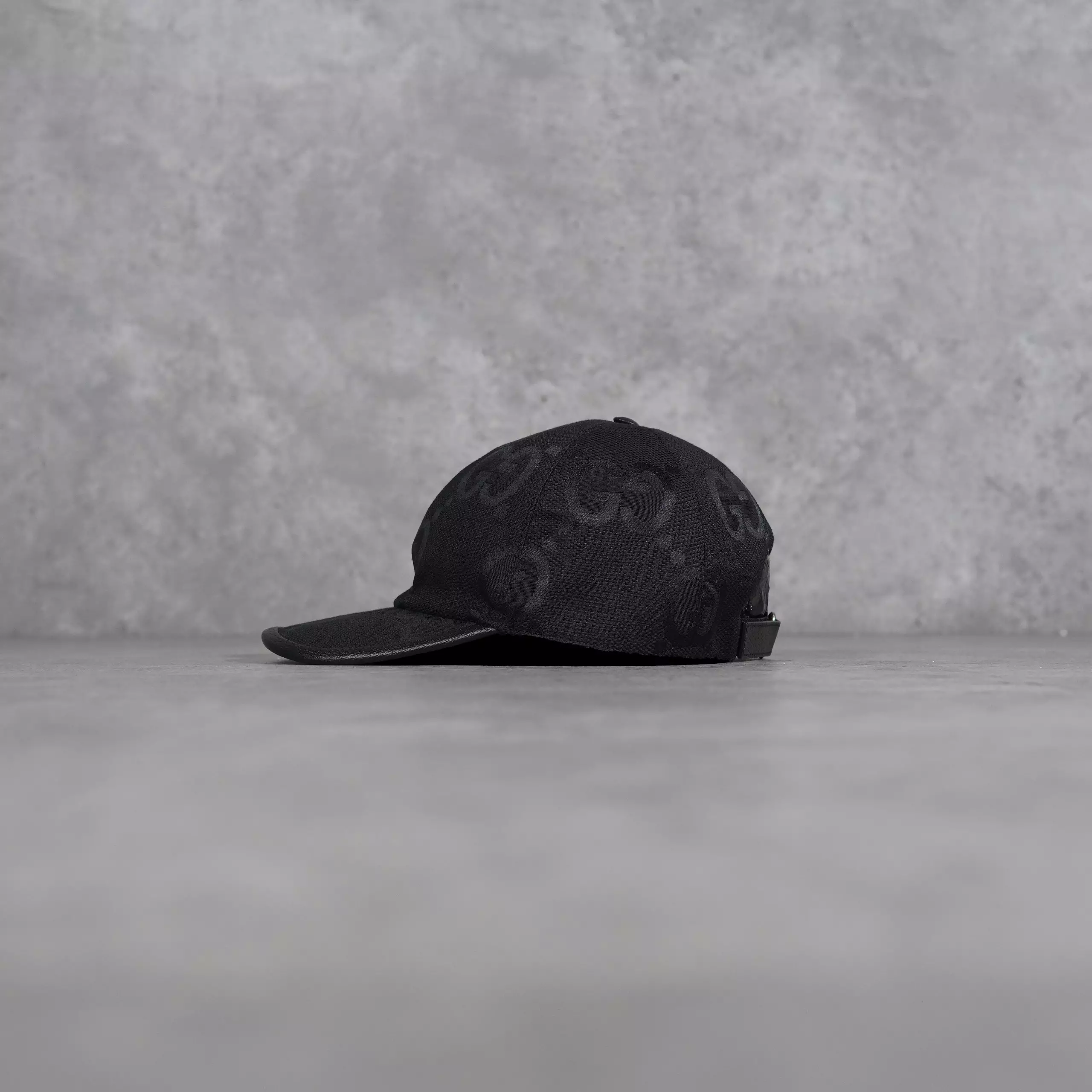 Topi GUCCI GG JUMBO BLACK CAP 100% ORIGINAL