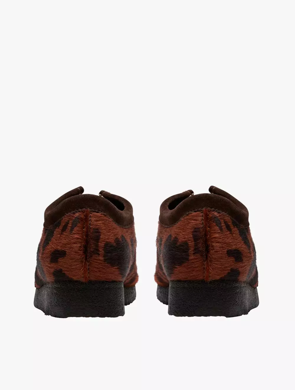Clarks Wallabee Brown Cow Print