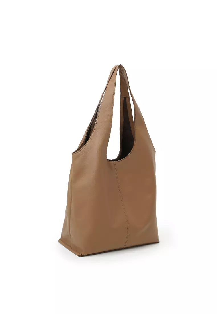 LATTICE 籃子手提袋 - 焦糖色