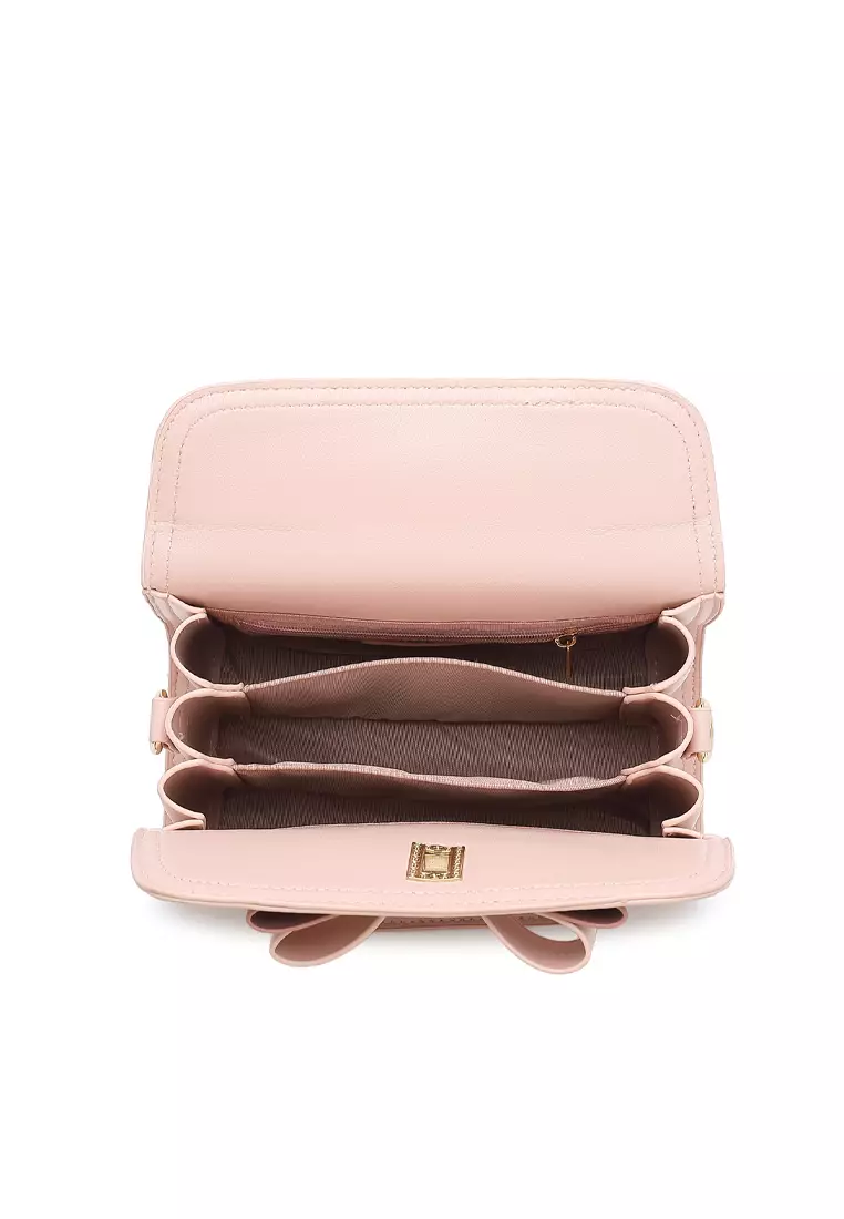 Logo Top Handle Bag / Sling Bag / Crossbody Bag - Light Pink