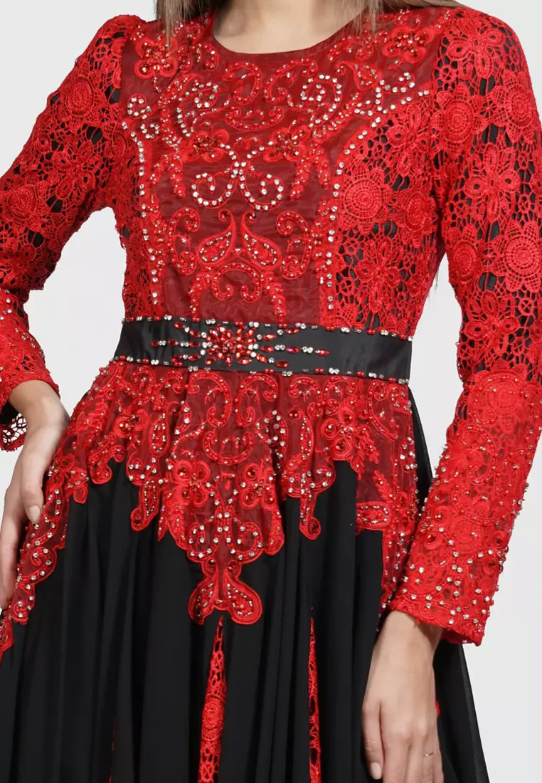 Bibiq Gamis Brokat Sifone Sutra