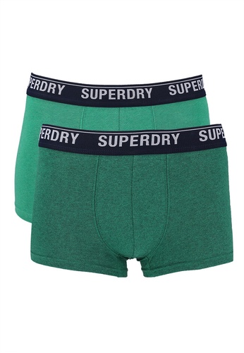 SUPERDRY green Trunks Double Pack - Original & Vintage EC75EUS494FB86GS_1