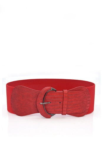 Twenty Eight Shoes red VANSA Fashion Elastic Belt VAW-Bt309 DB61FACB952864GS_1