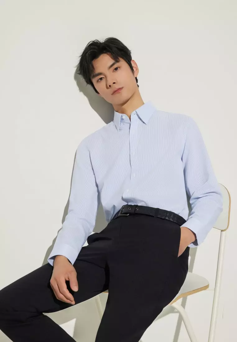 G2000 Non-Iron Dry Stretch Smart Fit Stripe Shirt