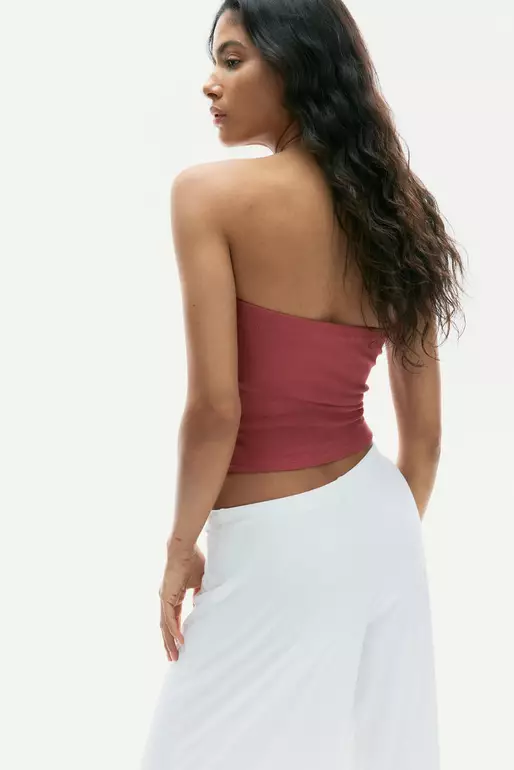 Ribbed tube top