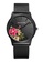 EGLANTINE black EGLANTINE® Paname Fleurs 41mm Ladies Quartz Watch Black Dial with flowers on Black Leather Strap F0749ACCDDF425GS_1