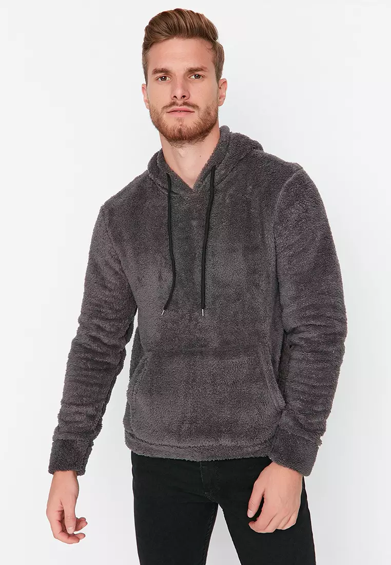 Plush hotsell mens hoodie