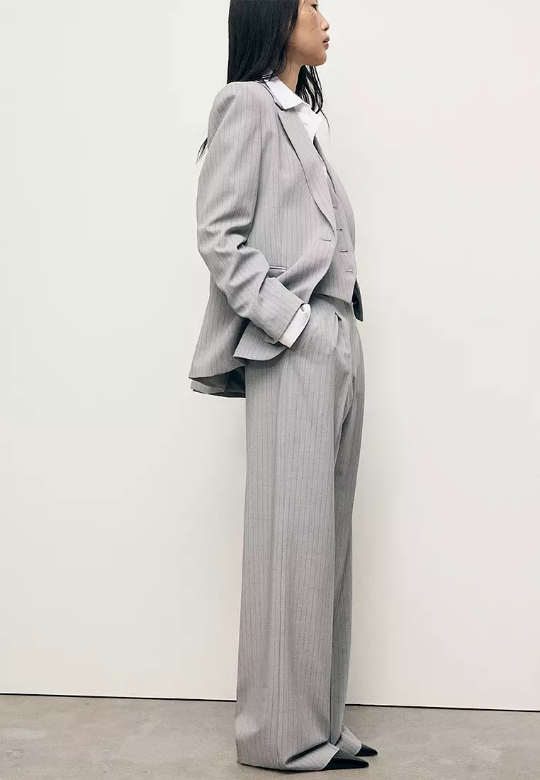 Pinstripe Suit Trousers