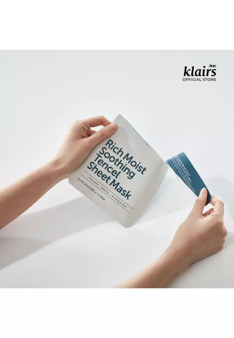 Dear Klairs Rich Moist Soothing Tencel Sheet Mask 25ml