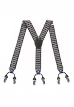 Buy HAPPY FRIDAYS Men's Adjustable Elastic 6 Clips Suspenders