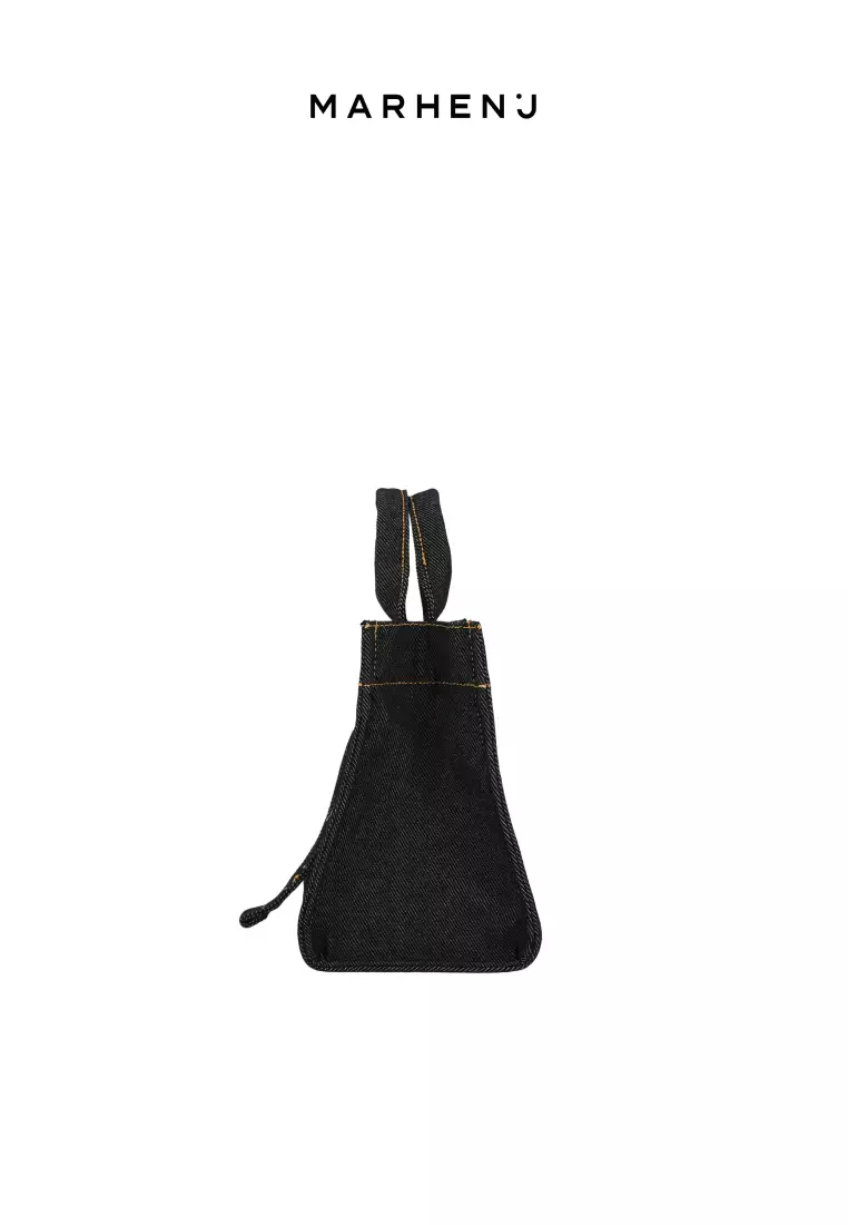RICO MINI DENIM Canvas Crossbody Bag Black