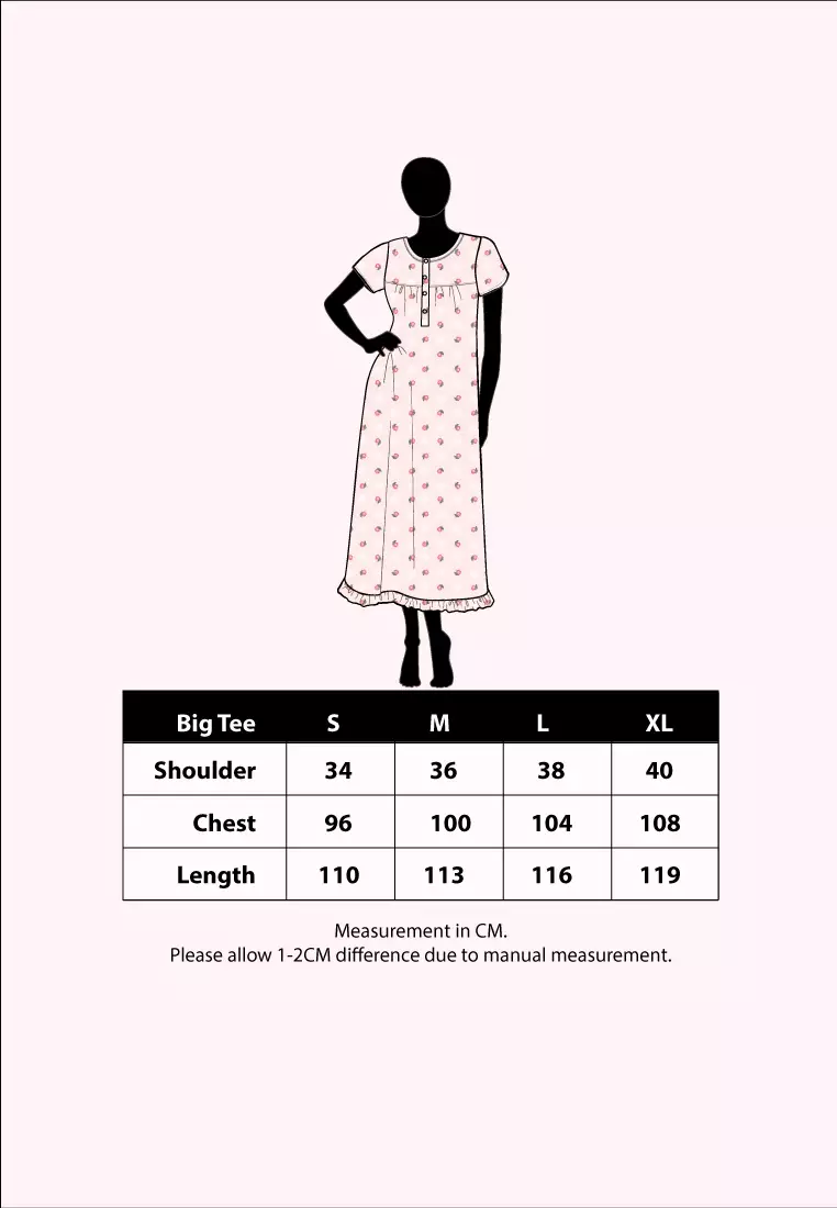 Buy Eastern Classic Jenni Cotton Nightgown Navy Red Parsley