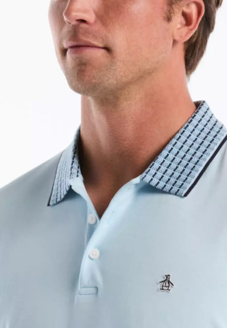 Cotton Interlock Novelty Stripe Polo