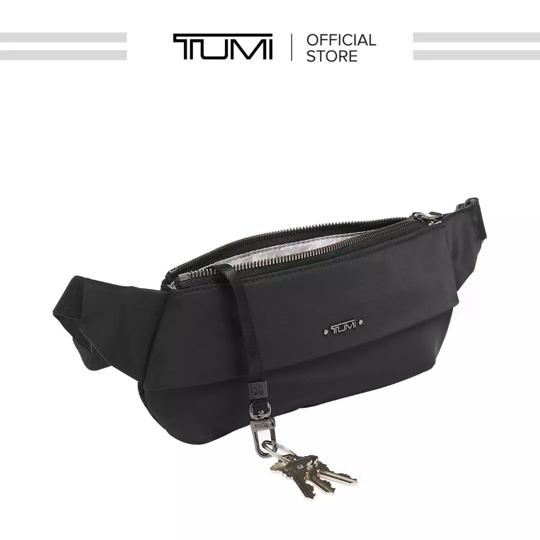 TUMI - Juno Slim Hip Bag - Black/Gunmetal