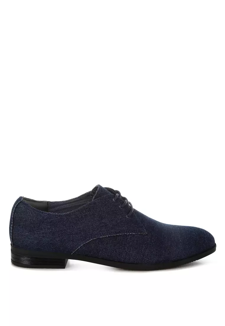 Jual London Rag Men's Denim Oxford Shoes Original 2026 | ZALORA Indonesia