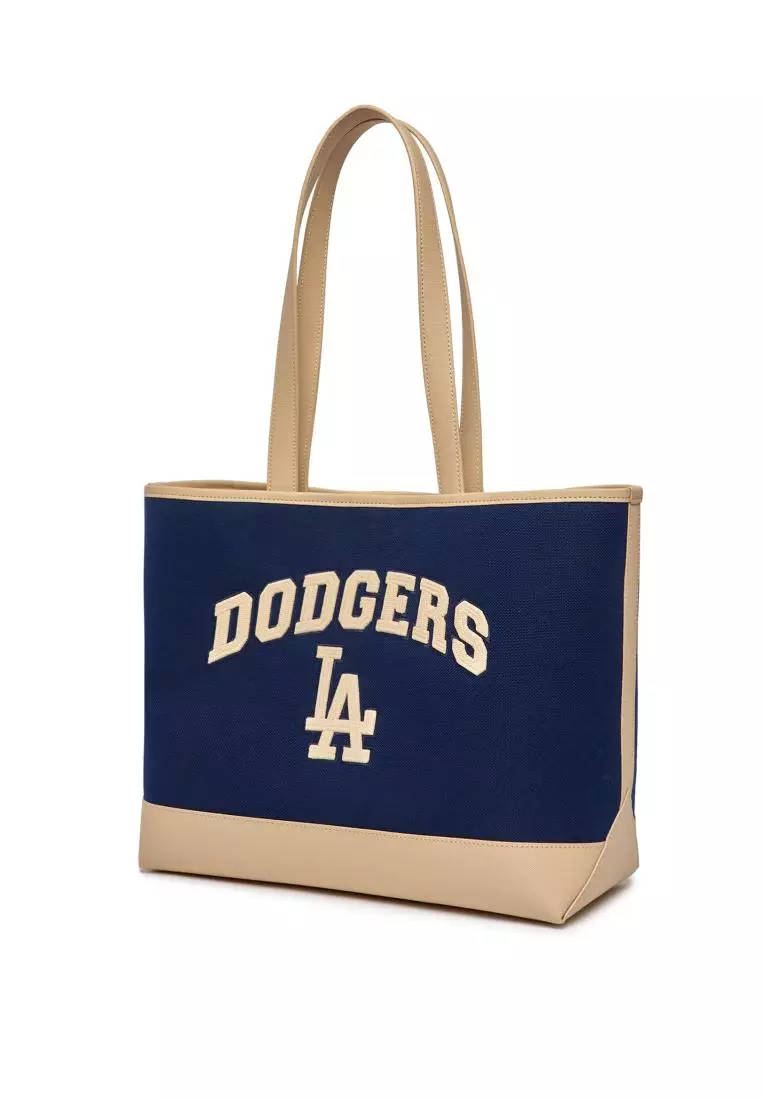 BASIC LETTERING CANVAS L-TOTE BAG LOS ANGELES DODGERS