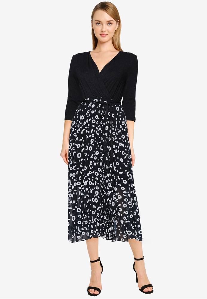 Buy French Connection DOE MIX JERSEY WRAP MIDI DRESS 2021 Online