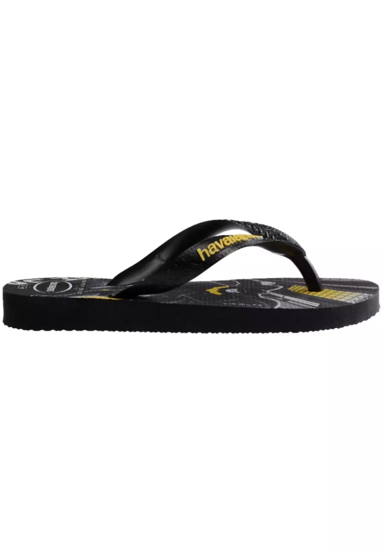 Havaianas Kids Top Warner Flip Flops-Black