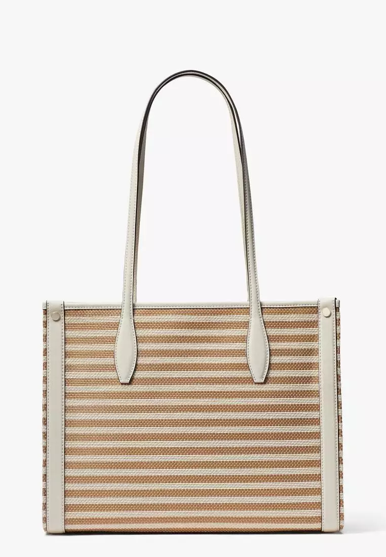 Jual Kate Spade Kate Spade Market Striped Medium Tote Parchment