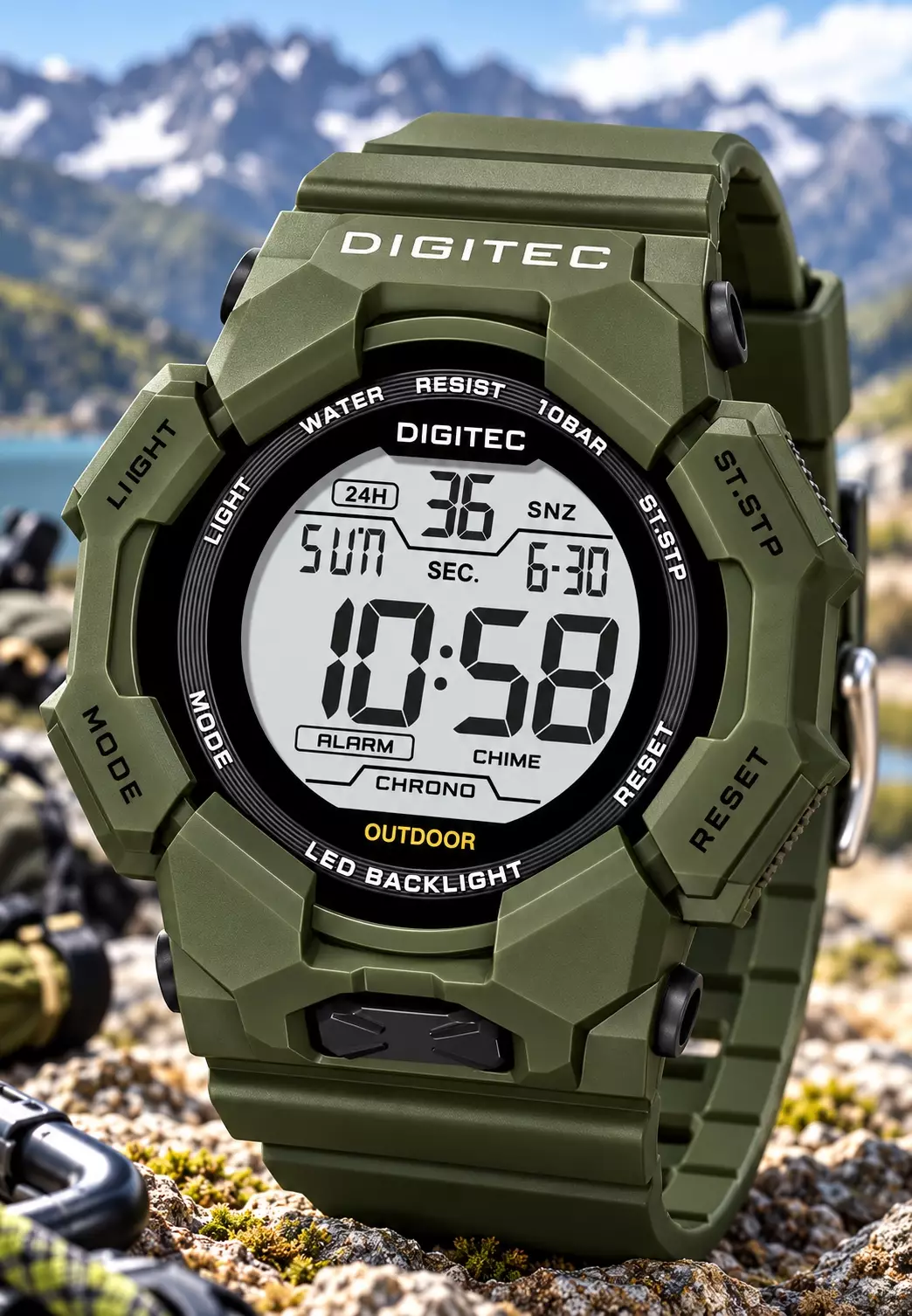 Jual Digitec Digitec - Jam Tangan Digital Pria - Green Resin Case ...