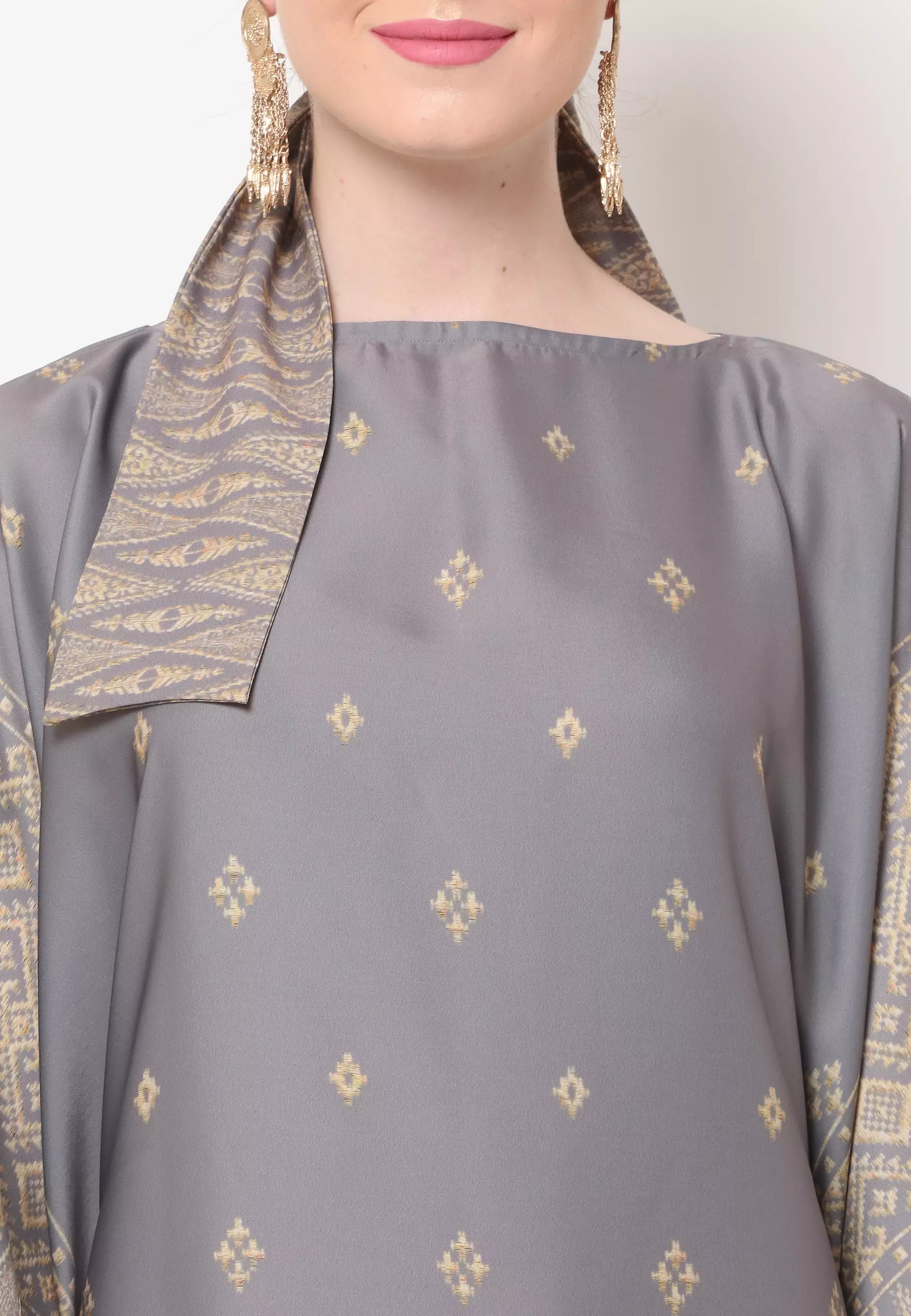 Kanzi Exclusive Short Sleeve Classic Kaftan