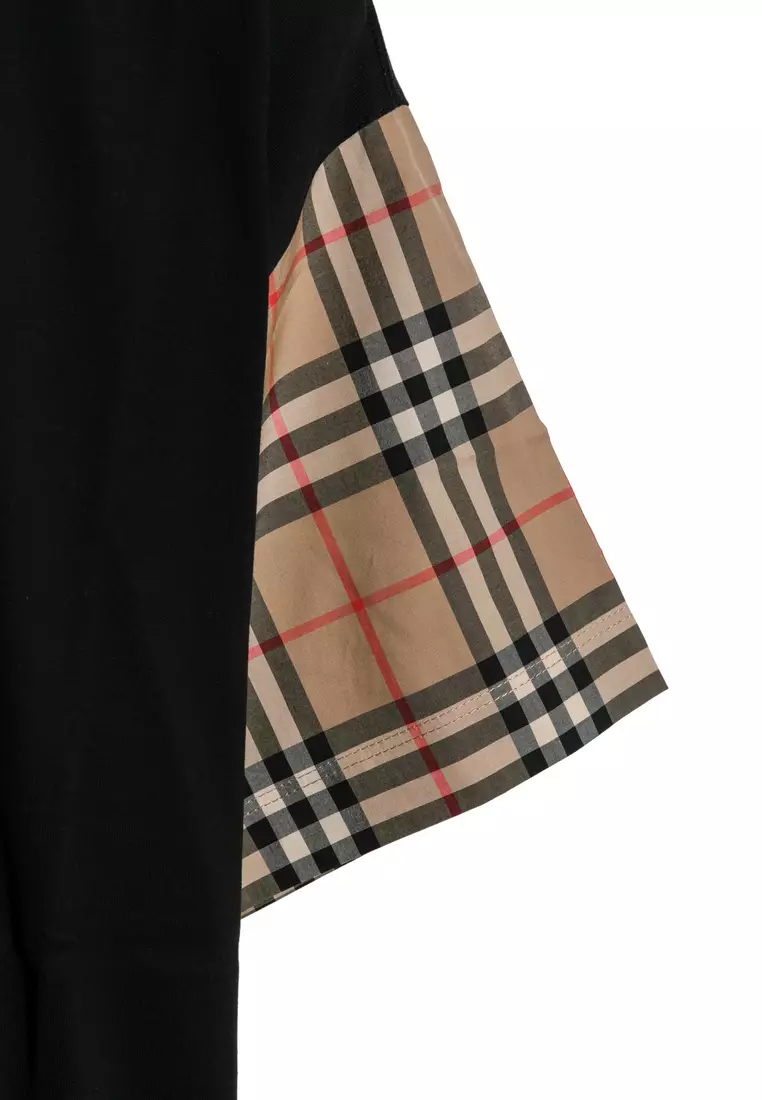 Burberry check sleeve t shirt online