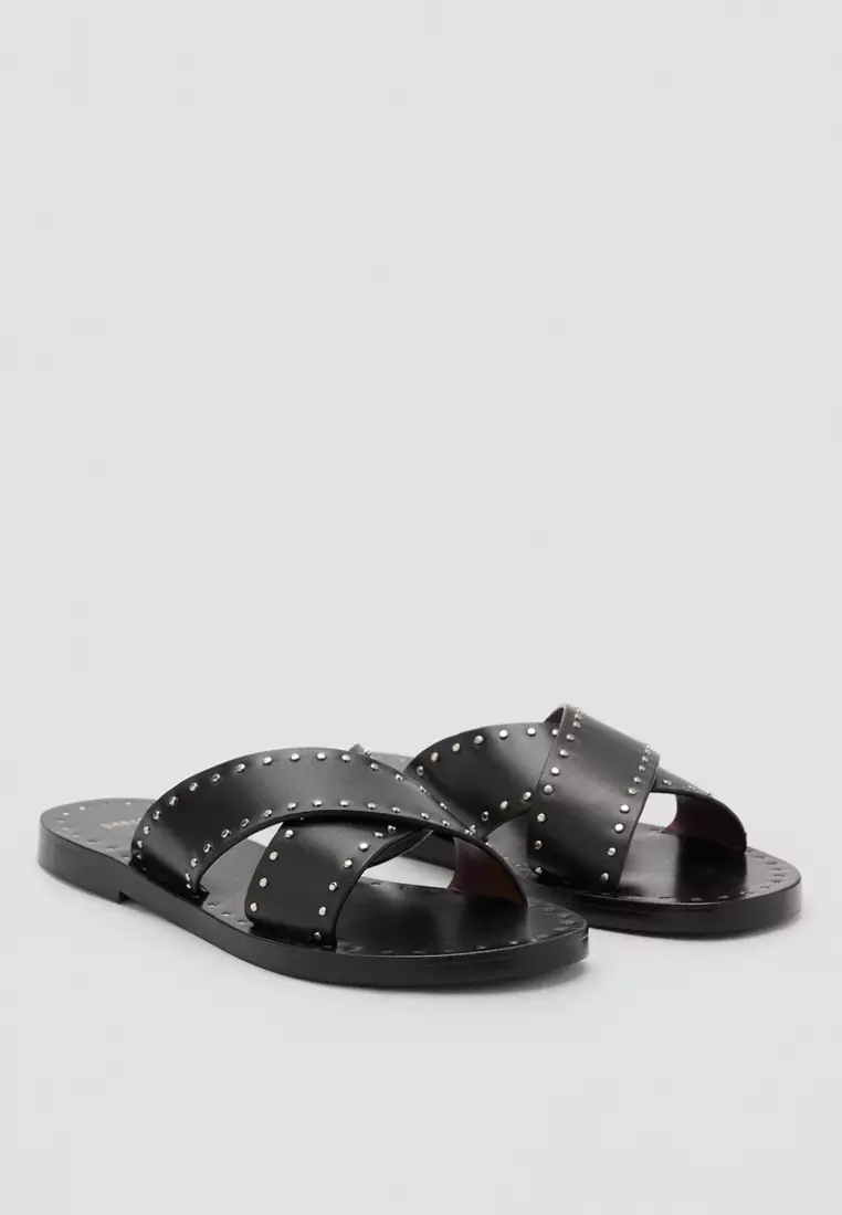 Studded Leather Sandals