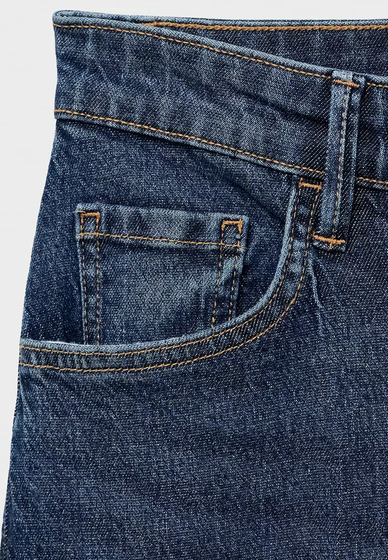 High-Waisted Wide-Leg Jeans