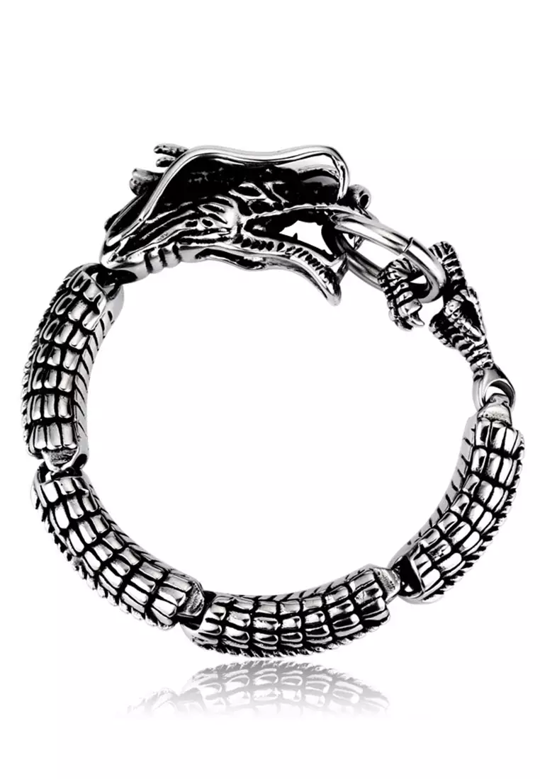 Buy LYCKA JSC139 19.5cm Dragon Bracelet 2024 Online ZALORA Singapore