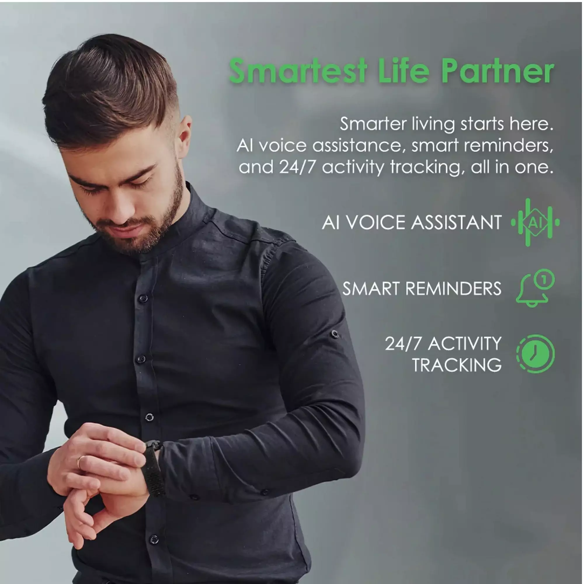 iGear Omni Smart Watch Black IGOM-01 Smartest Life Partner Original