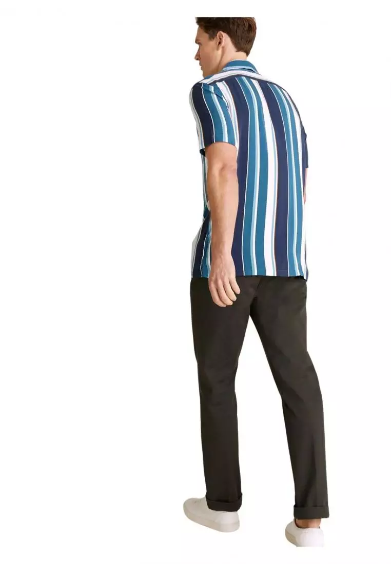 Buy MARKS & SPENCER M&S Collection Striped Shirt 2024 Online