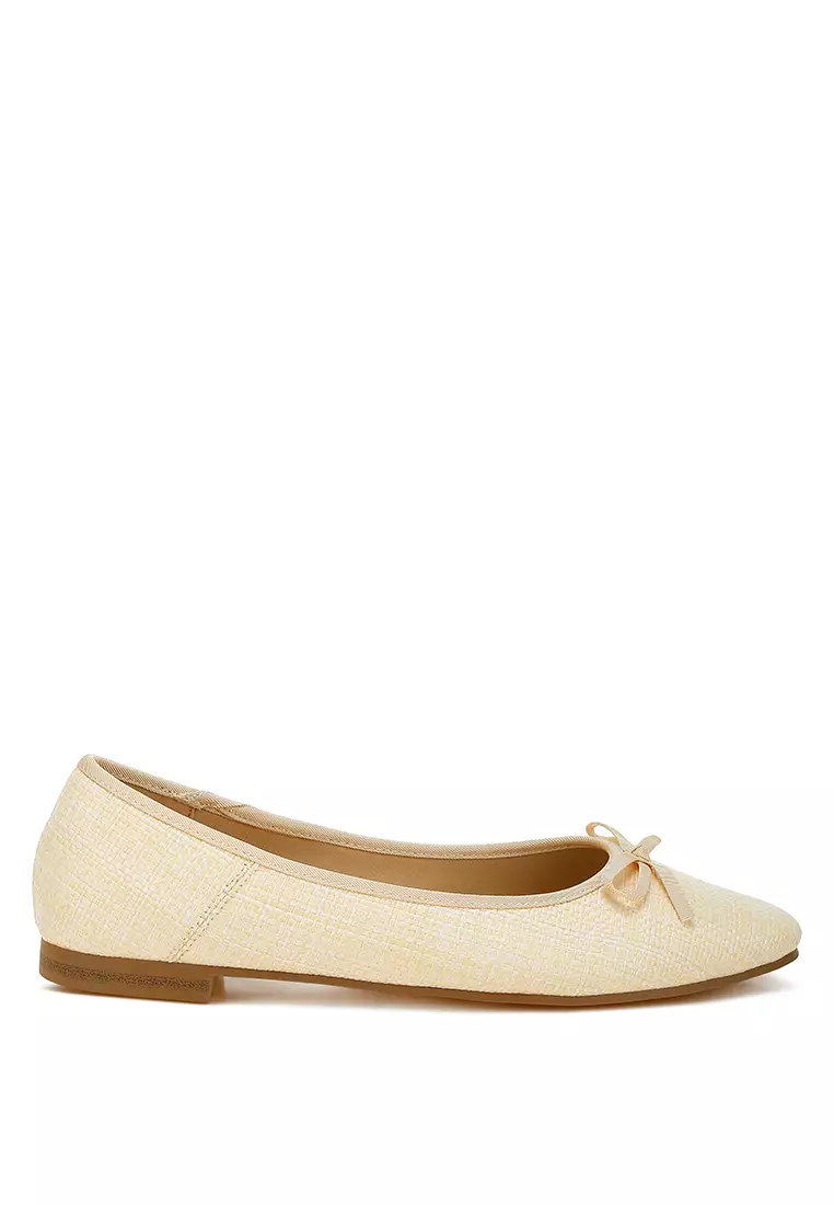 Discount on Rag & CO.  shoes - SKU: Raffia Ballet Flats in Natural